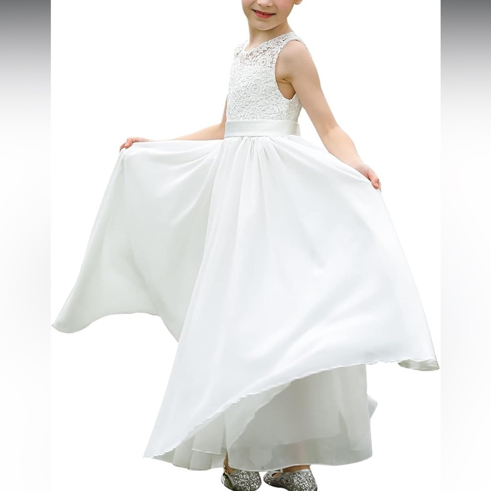 Dress, girls off-white - NWOT